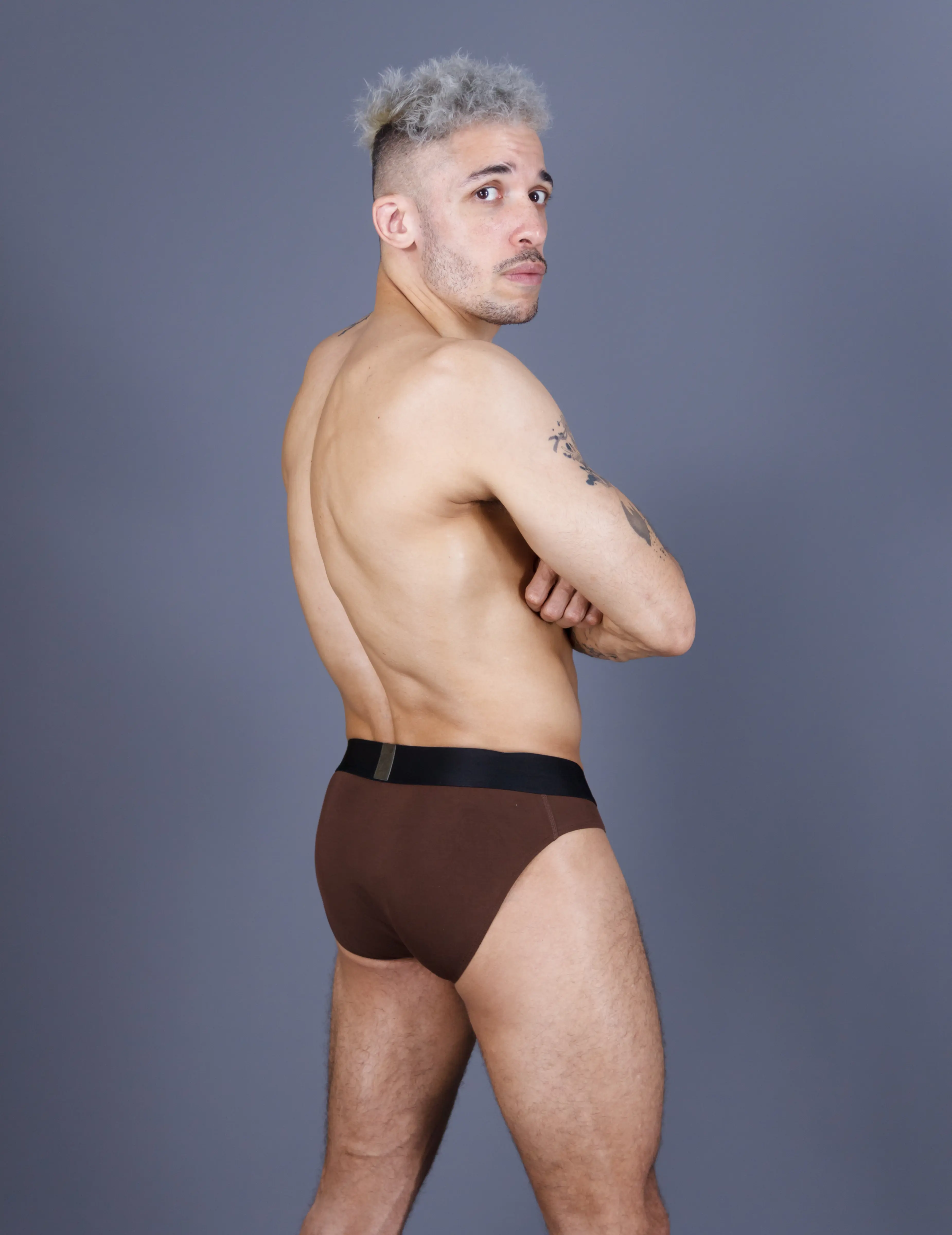 Fusion Brown Briefs - Image 3